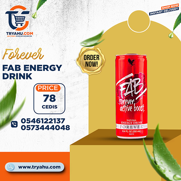 Forever FAB Energy Drink Fast, Sustained Energy the Healthy Way